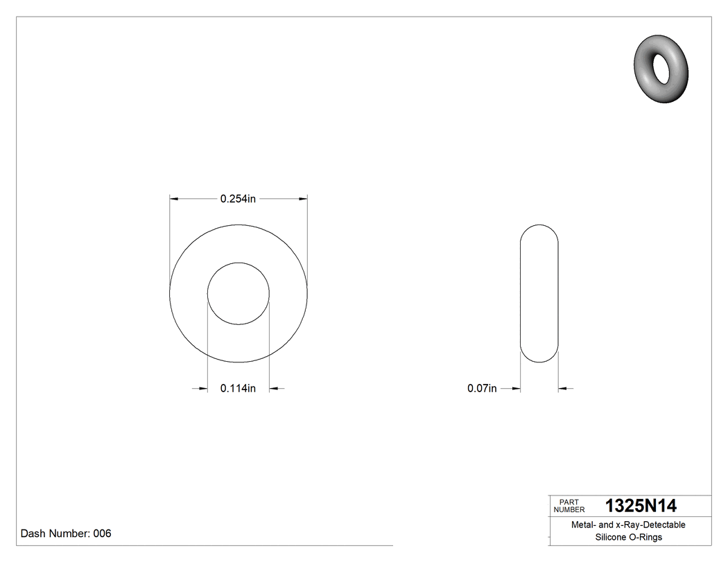 Technical drawing - 1325N14